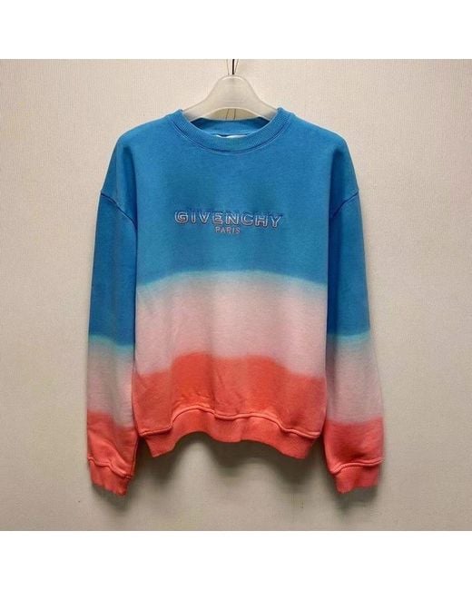 Givenchy Blue Logo Graded Sweater