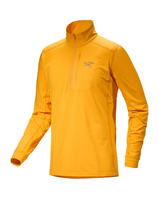 Arc'teryx Yellow Zipper Collar Sweatshirt for men