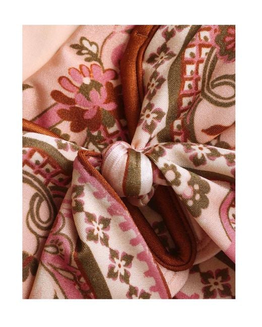 Zimmermann White Aster Scarf Tie Bikini