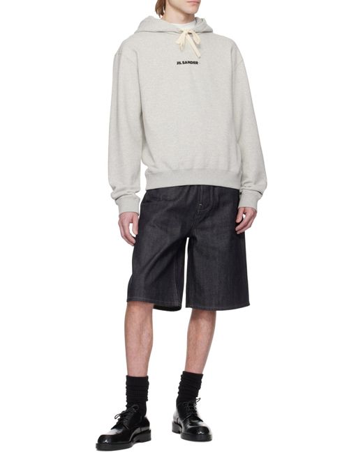 Jil Sander White Hoodies for men