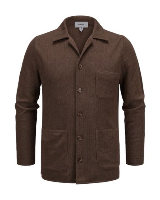 Lardini Brown Long-Sleeve Jacket for men