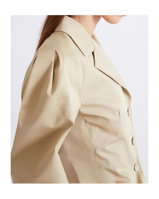 Marella Natural Structured Gabardine Blazer