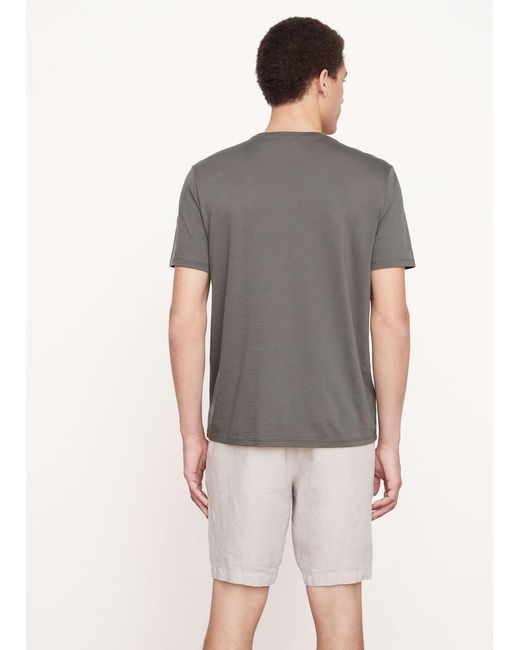 Vince Gray Open-Necked Shirt for men