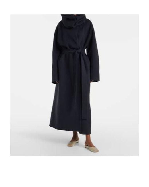 Calvin Klein Black Liza Wool And Cashmere Overcoat