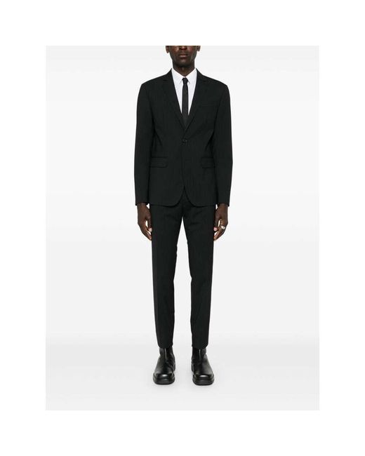 DSquared² Black Single-Breasted Tailored Suit for men