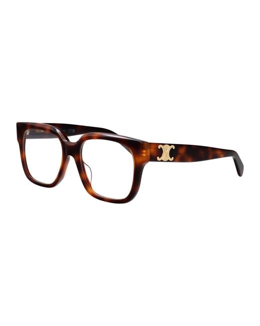 Céline White Full-Rimmed Plano Lenses