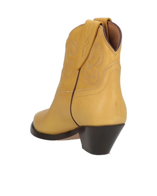 Isabel Marant Natural Denim Ankle Boots