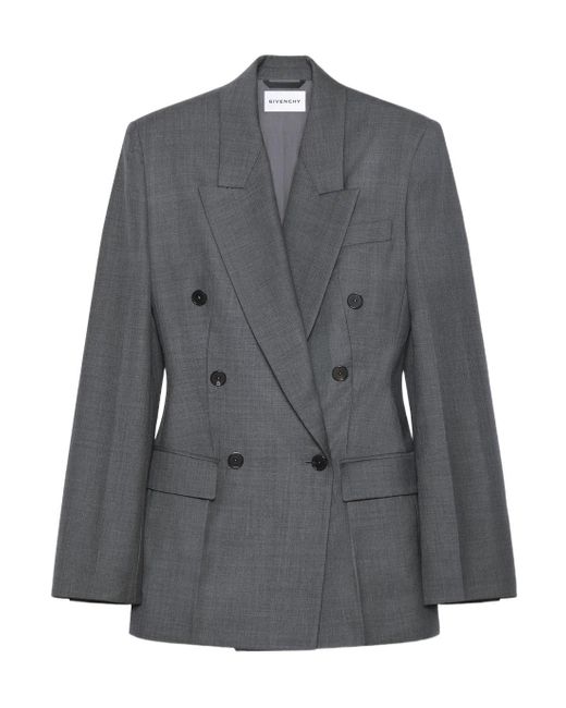Givenchy Gray Double-Breasted Jacket