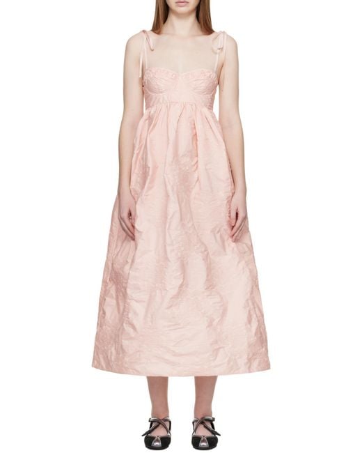 CECILIE BAHNSEN Pink Sleeveless Dress
