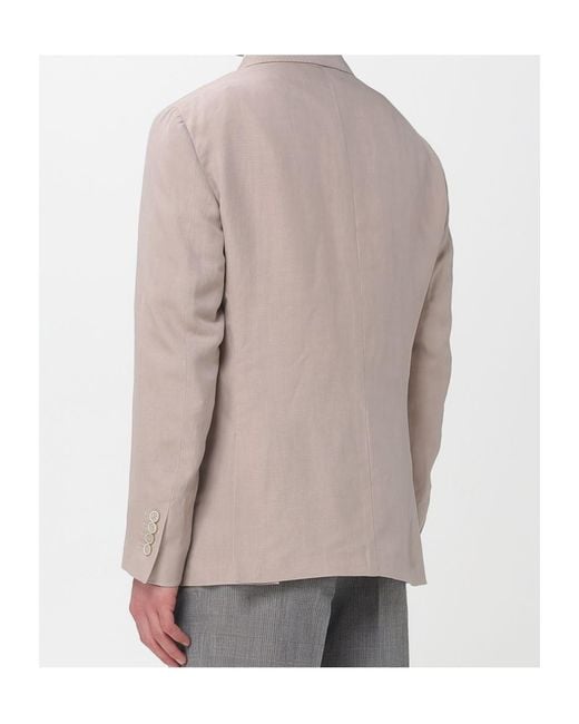Eleventy Gray Single-Breasted Patch-Pocket Blazer for men