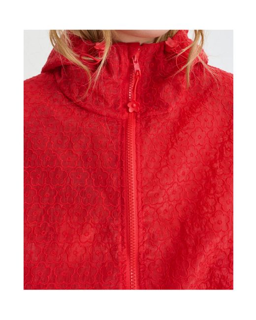 CECILIE BAHNSEN Red Drawstring Jacket