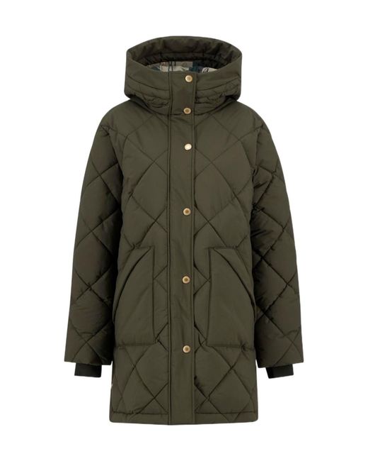 Barbour Green Hooded Cotton Jacket