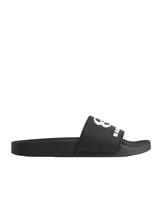 Balenciaga Black Pool Slide Sandal for men