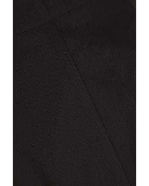 Jil Sander Black High-Waist Straight-Leg Trousers