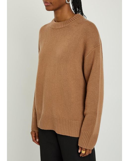 Lisa Yang Brown Renske Cashmere Jumper