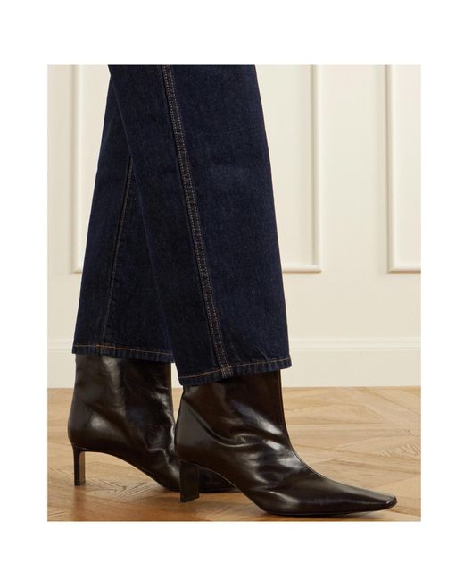 Khaite Brown Ona Ankle Boots