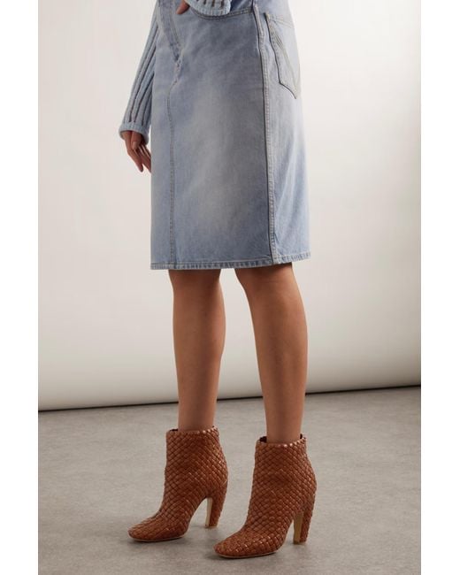 Bottega Veneta Brown Canalazzo Ankle Boots