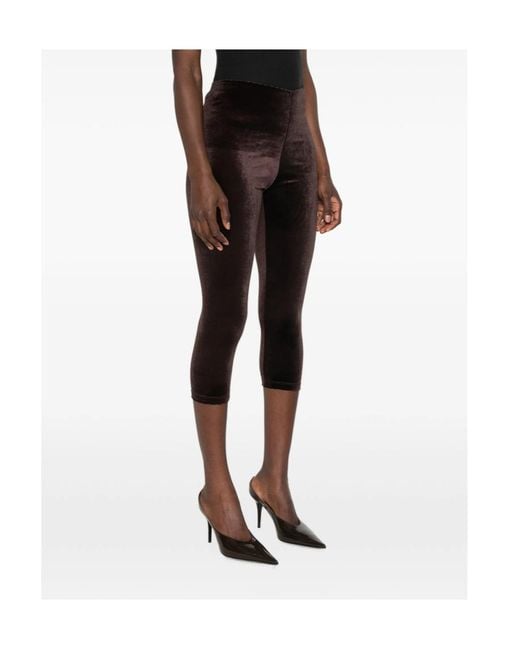 ANDAMANE Black Form-Fitting Casual Trousers