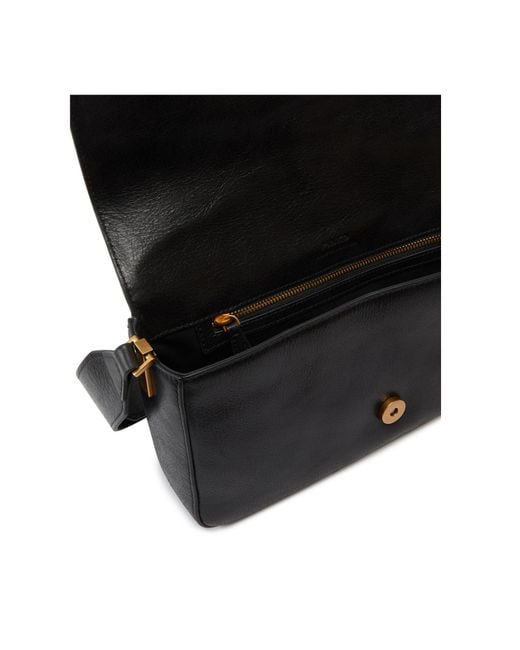 Pinko Black Love One Logo Plaque Shoulder Bag