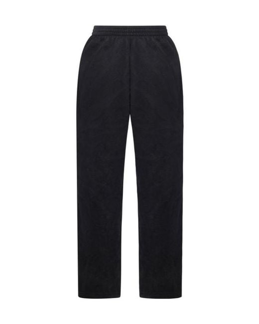 Balenciaga Blue Drawstring Straight Leg Pants for men