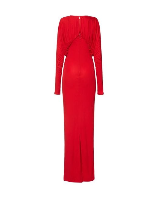 16Arlington Red Long Sleeve Dress