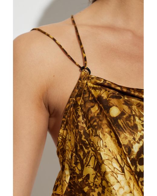 AllSaints Metallic Suspender Dress