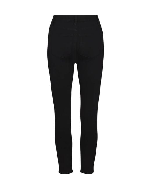FRAME Black Buttoned Jeans