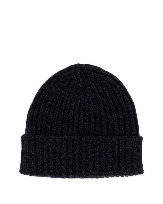 Autry Blue Ribbed Beanie for men