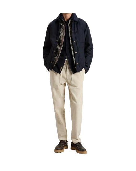 Woolrich Black Twill-Weave Patch-Pocket Bomber Jacket for men