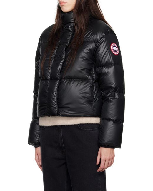 Canada Goose Black Cypress Cropped Puffer Jacket