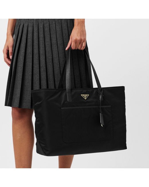 Prada Black Re Nylon Tote Bag