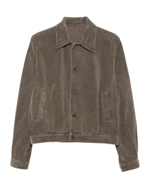 Auralee Brown Corduroy Jacket for men