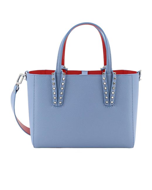 Christian Louboutin Blue Cabata Mini Tote Bag