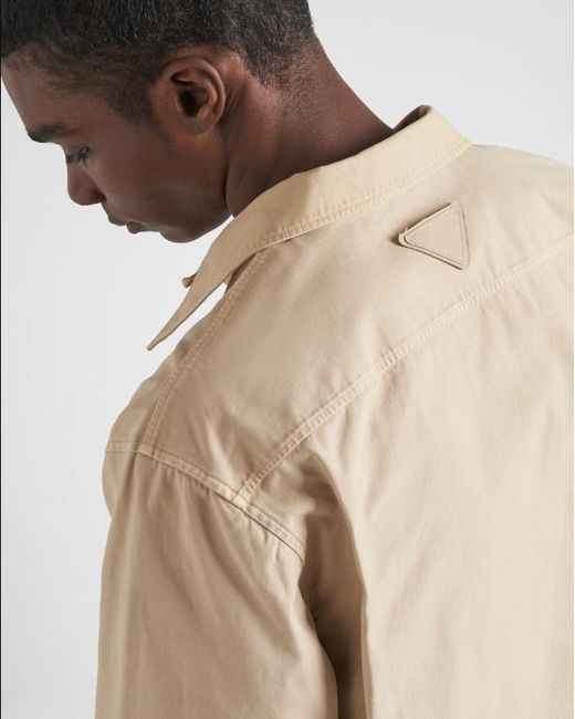 Prada Natural Flap Pocket Long-Sleeved Shirt for men