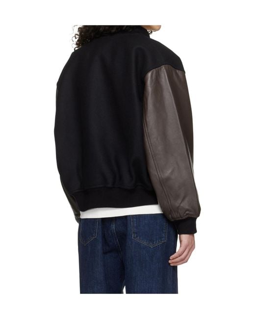 Studio Nicholson Black Long-Sleeved Jacket