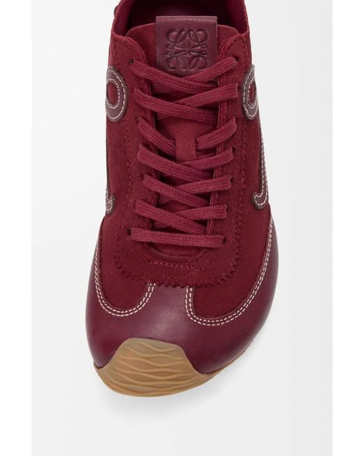 Loewe Red Suede Ballet Runner 2.0 Sneakers