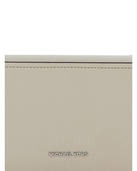 MICHAEL Michael Kors Gray Bryant Small Pebbled Convertible Pochette Bag