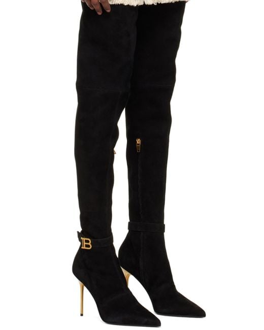 Balmain White Tweed Pencil Skirt