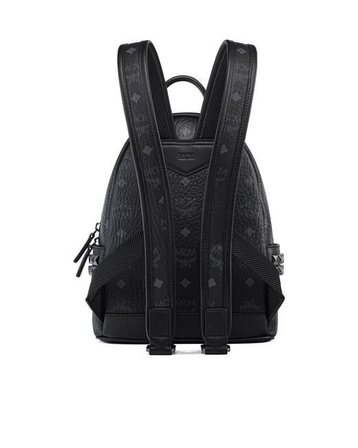 MCM Black Stark Zipper Backpack