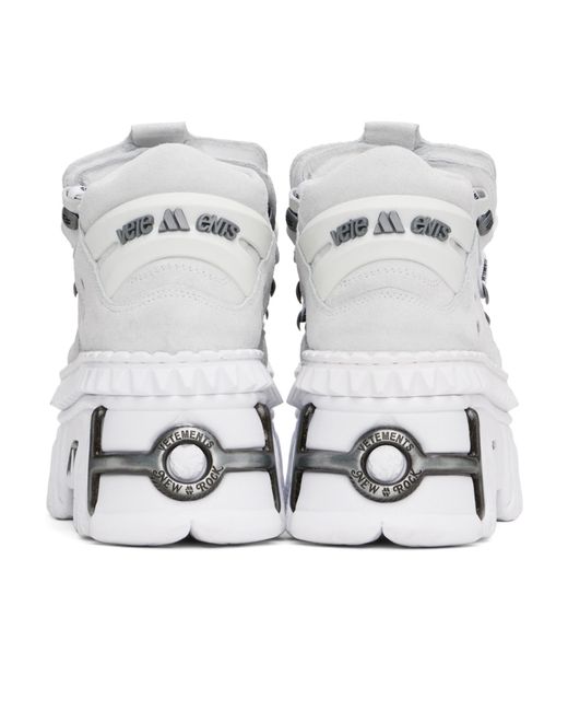 Vetements White X New Rock Platform Sneakers for men