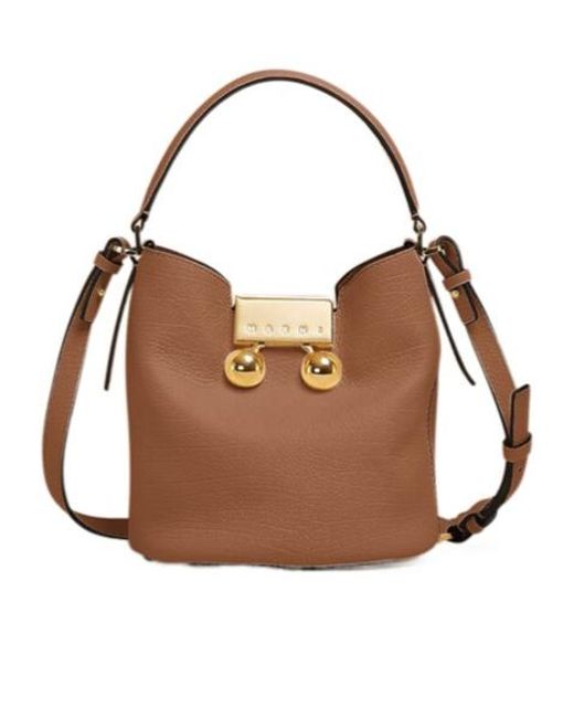 Marni Brown Trunkaroo Bucket Bag