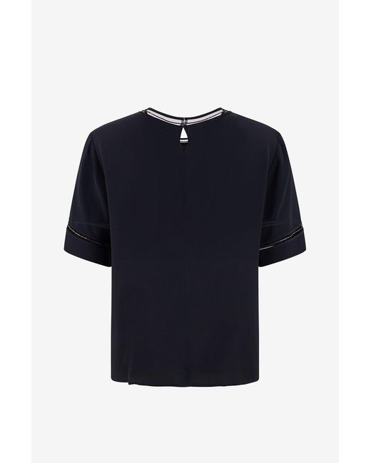 Fabiana Filippi Blue Short-Sleeved T-Shirt