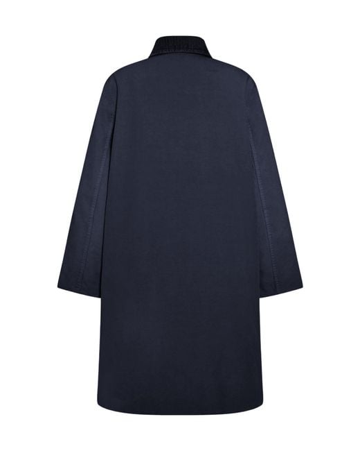The Row Blue Long-Sleeved Coat
