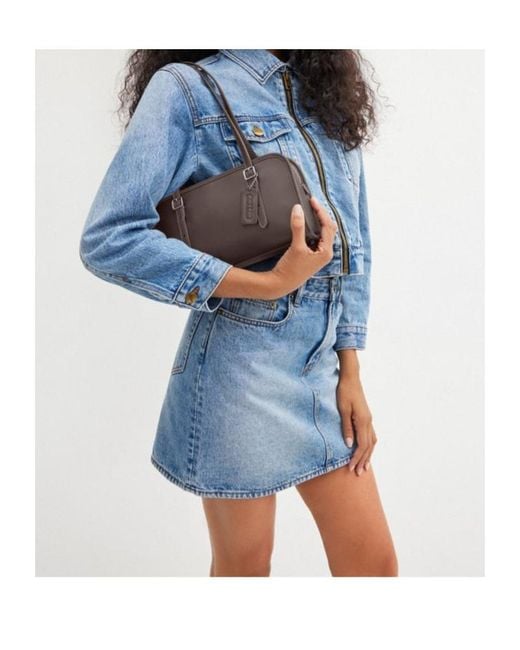 COACH Brown Swing Tote Bag