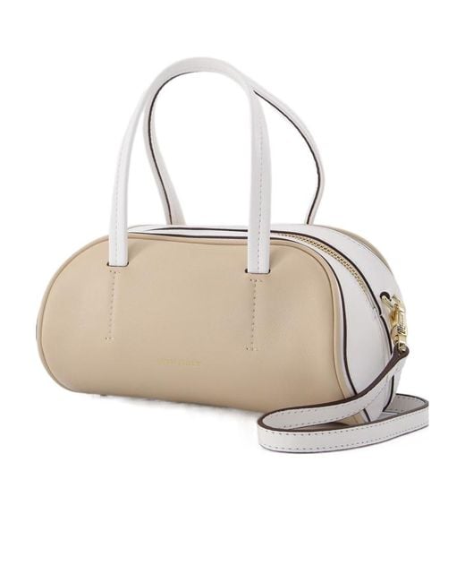 MANU Atelier Natural Cylinder Top Handle Bag