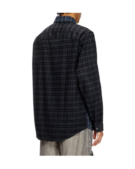 DIESEL Blue S-Simply-Check Shirt for men