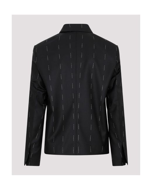Givenchy Black Logo Detailed Zip-Up Jacket for men