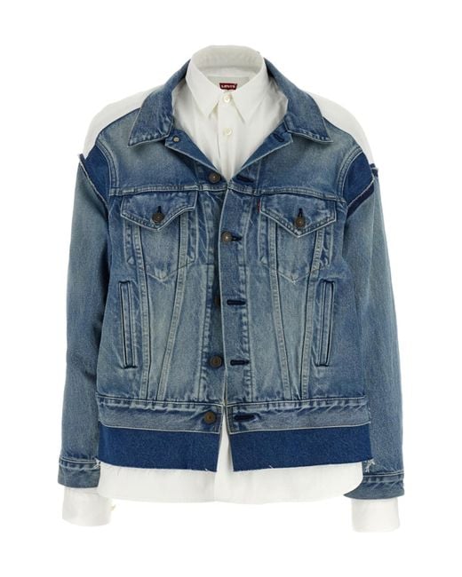 Junya Watanabe Blue X Levi's Panelled Denim Jacket