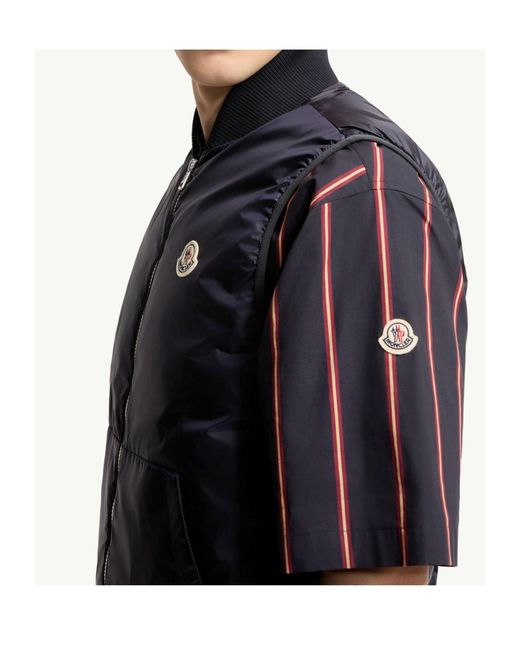 Moncler Blue Vydori Detachable Vest Padded Jacket for men