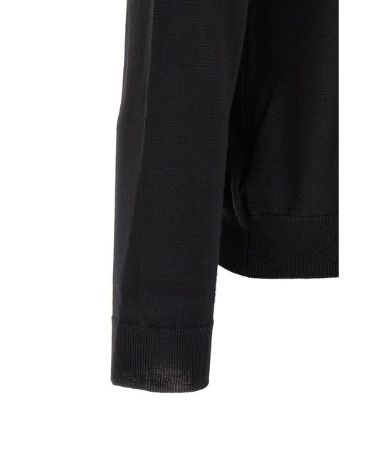 Zanone Black Crew-Neck Sweater for men